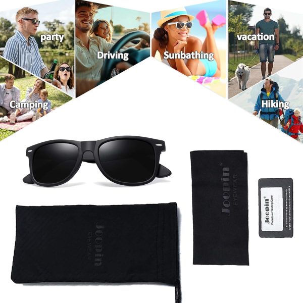Square Sunglasses Polarized UV Protection Trendy Designer Sun Glasses Men Women - Image 6